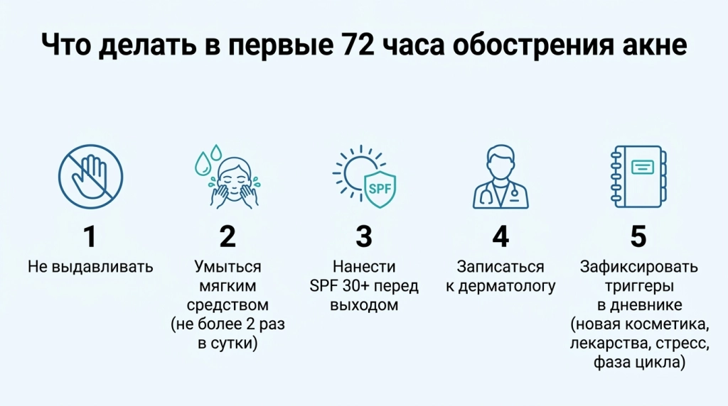Инфографика: факторы, влияющие на развитие акне