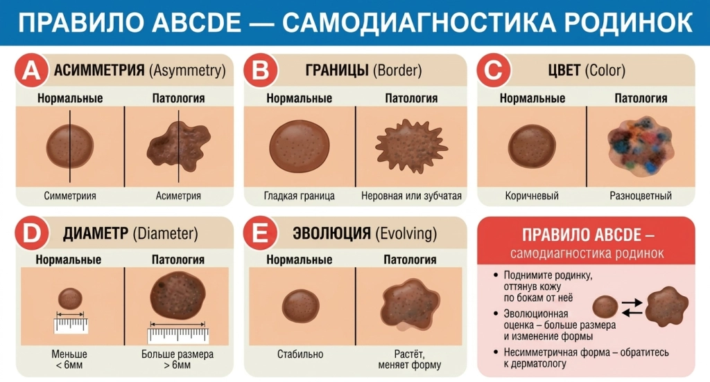 Правило ABCDE — пошаговый чек-лист самодиагностики